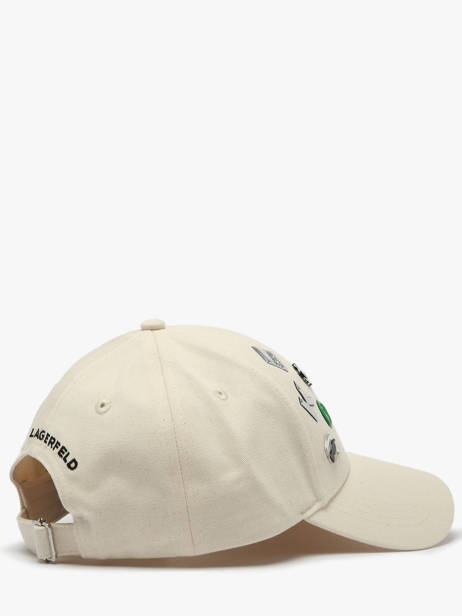 Casquette Ikon Multi Pin Karl lagerfeld Beige k ikon B1W33019 vue secondaire 2