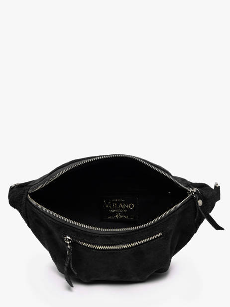 Sac Banane Milano Noir velvet VE24119O vue secondaire 2