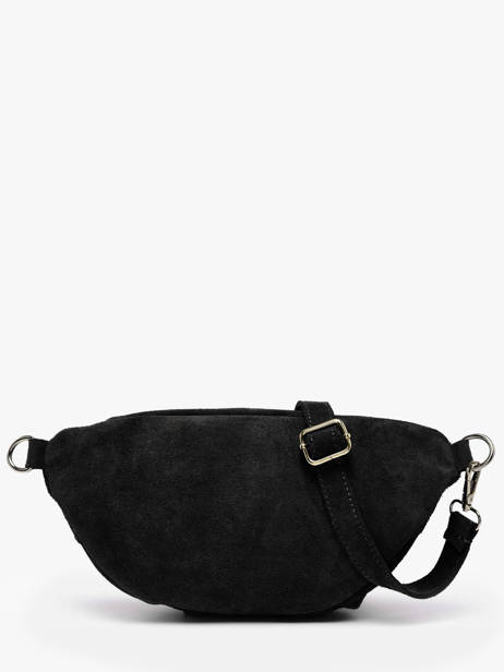 Sac Banane Milano Noir velvet VE24119O vue secondaire 3