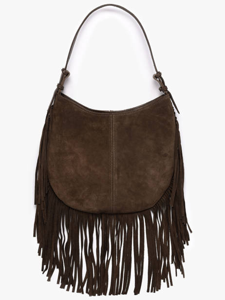 Sac Porté épaule Velvet Cuir Milano Marron velvet VE25112 vue secondaire 1