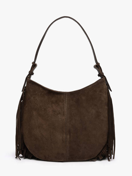 Sac Porté épaule Velvet Cuir Milano Marron velvet VE25112 vue secondaire 3