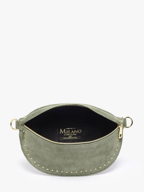 Sac Banane Milano Vert velvet VE25111 vue secondaire 2