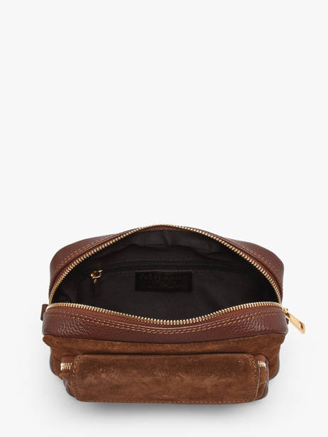 Sac Bandoulière Velvet Caviar Cuir Milano Marron velvet caviar VC25067 vue secondaire 2