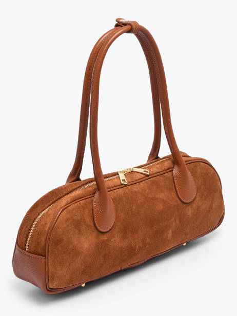 Sac Porté épaule Velvet Caviar Cuir Milano Marron velvet caviar VC25112 vue secondaire 1