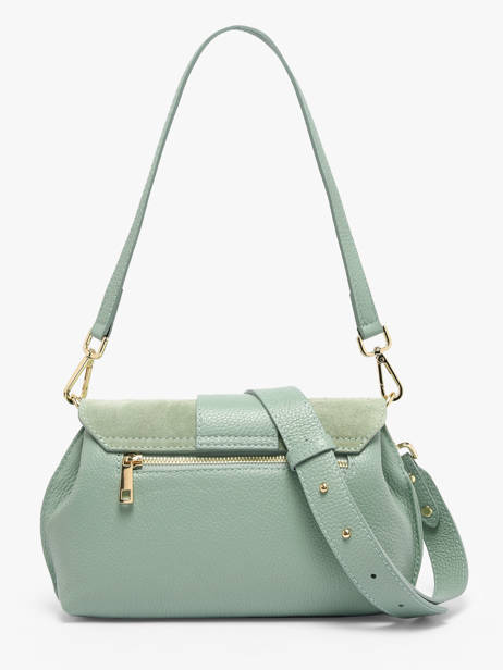 Satchel Velvet Caviar Leather Milano Green velvet caviar VC25114 other view 4