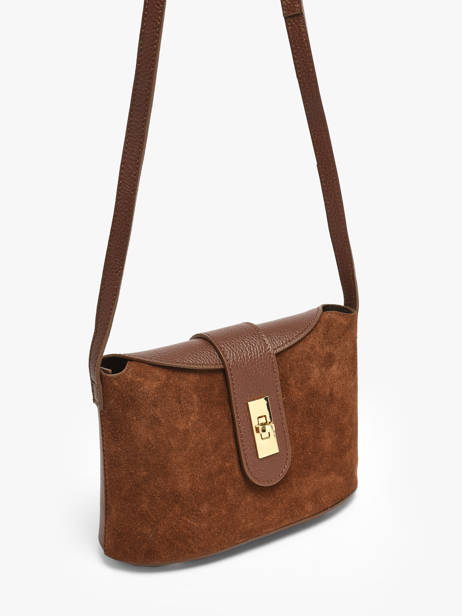 Sac Bandoulière Velvet Caviar Cuir Milano Marron velvet caviar VC25115 vue secondaire 1