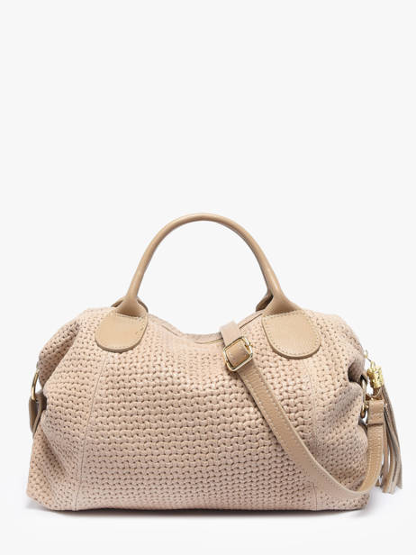 Sac Porté Main Beautiful Cuir Milano Beige beautiful BE25111 vue secondaire 3