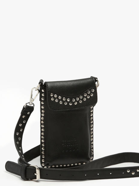 Étui Téléphone Cuir Basilic pepper Noir glam BGLA88 vue secondaire 1