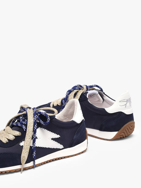 Sneakers En Cuir Semerdjian Bleu women JUNED482 vue secondaire 2