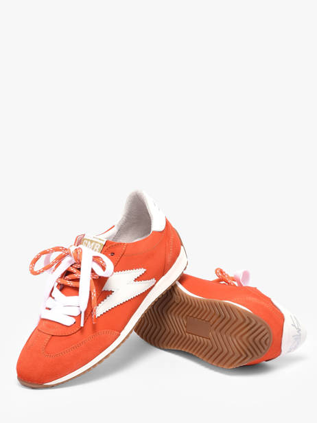 Sneakers En Cuir Semerdjian Orange women JUNED479 vue secondaire 2