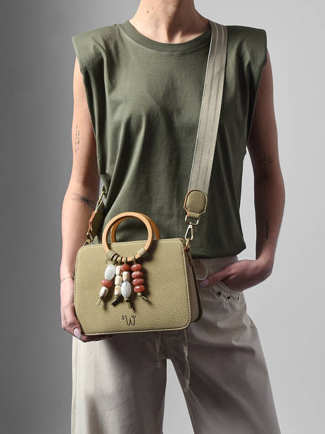 Crossbody Bag Camomille Pearl Woomen Green camomille pearl WCAE1S other view 2