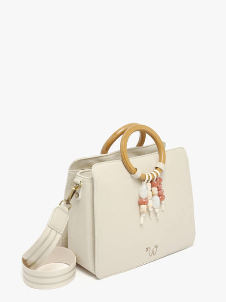 Satchel Camomille Pearl Woomen Beige camomille pearl WCAE1M other view 3