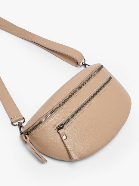 Leather Caviar Belt Bag Milano Beige caviar CA23111 other view 2