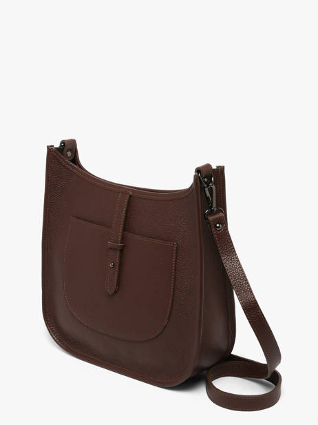 Sac Bandoulière Caviar Cuir Milano Marron caviar CA25068 vue secondaire 1