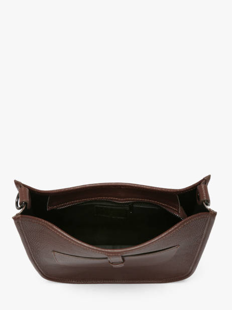 Sac Bandoulière Caviar Cuir Milano Marron caviar CA25068 vue secondaire 2