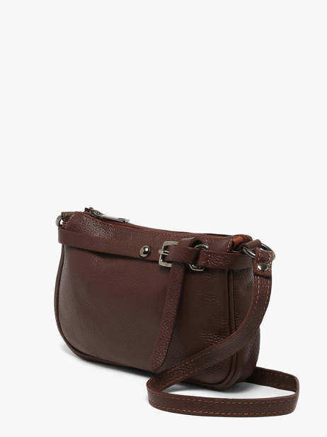 Sac Bandoulière Caviar Cuir Milano Marron caviar G1421N vue secondaire 2