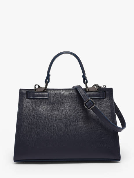 Sac Porté Main Caviar Milano Bleu caviar CA25116 vue secondaire 3