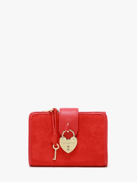 Portefeuille Valentine Fusion Cuir Paul marius Rouge fusion VALENFUS
