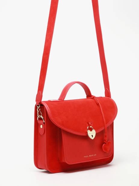 Leather Melle George Fushion Crossbody Bag Paul marius Red fusion GEORGFUS other view 2