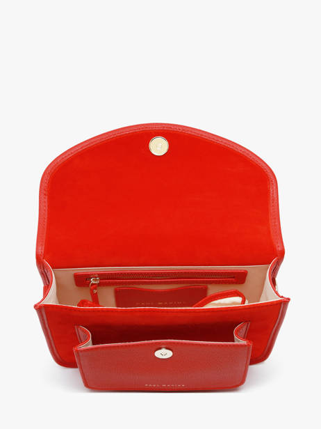 Leather Melle George Fushion Crossbody Bag Paul marius Red fusion GEORGFUS other view 4