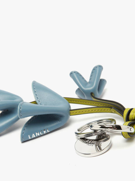 Leather Tutti Fleuri Bag Charm Lancel Blue charms A14117 other view 1