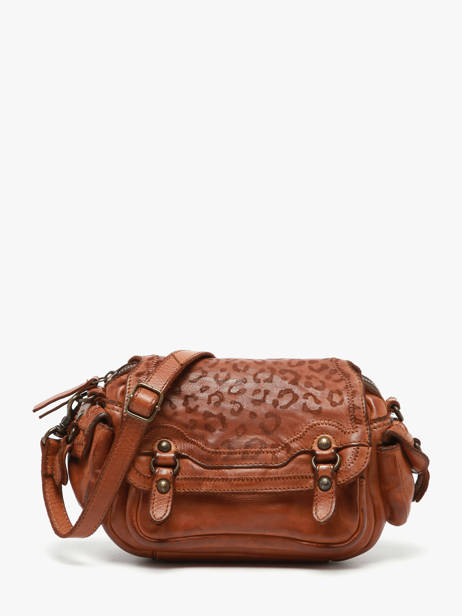 Sac Bandoulière Heritage Cuir Biba Marron heritage GAD4L