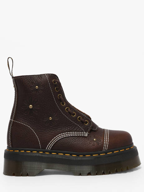 Boots Sinclair Flower In Leather Dr martens Brown women 42818200