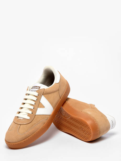 Sneakers In Leather Victoria Beige women 1126212 other view 2