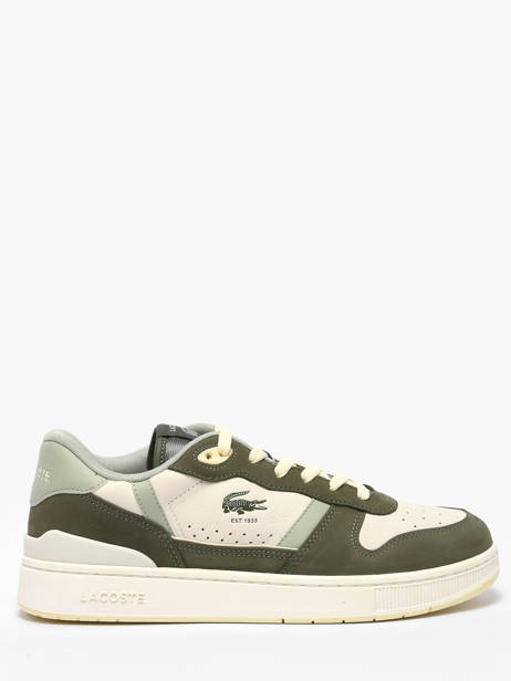 Sneakers In Leather Lacoste Green men 1SMA0100