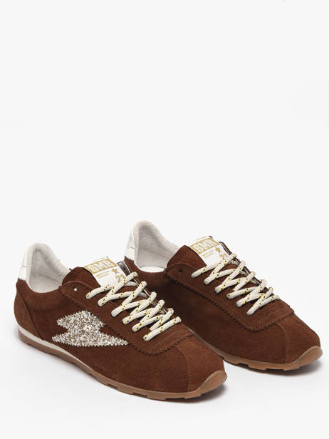 Sneakers Cassie In Leather Semerdjian Brown women CASSI475 other view 1