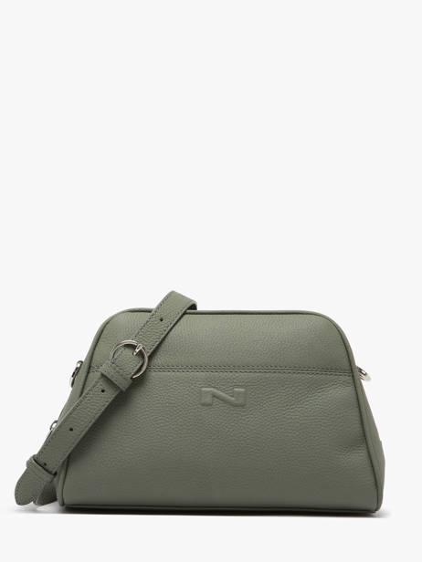 Sac Bandoulière Brenda Cuir Nathan baume Vert state 2