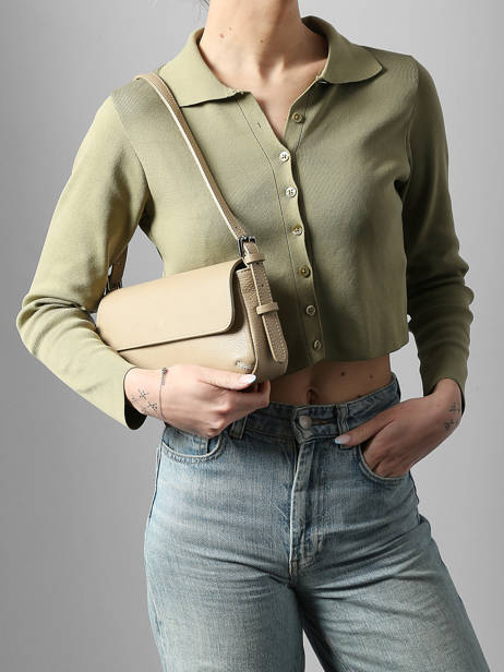 Sac Porté épaule Caviar Cuir Milano Beige caviar CA25111 vue secondaire 1
