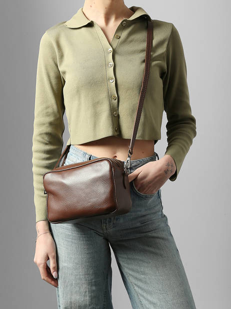 Sac Bandoulière Caviar Cuir Milano Marron caviar CA25112 vue secondaire 1