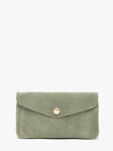 Coin Purse Velvet Leather Milano Green velvet VE23113O