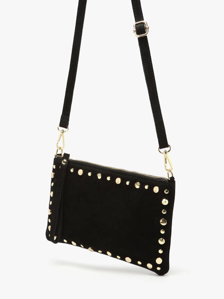 Shoulder Bag Velvet Milano Black velvet VE24111O other view 2