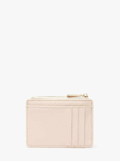 Porte-monnaie Porte-cartes Saffiano David jones Beige saffiano 2 vue secondaire 2