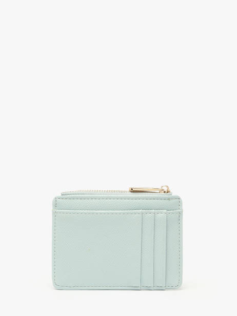 Coin Purse With Card Holder Saffiano David jones Blue saffiano 2 other view 2