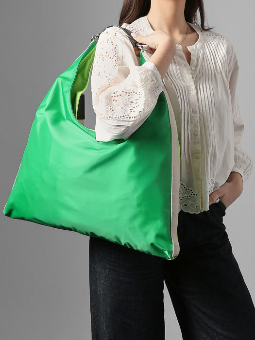 Longchamp Re-play nylon Hobo bag Green