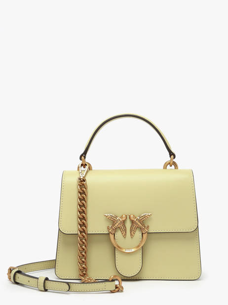 Satchel Love Bag Icon Leather Pinko Green love bag icon A0F1