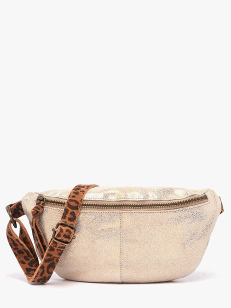 Belt Bag Leather Leather Pieces Gold berta 17163618