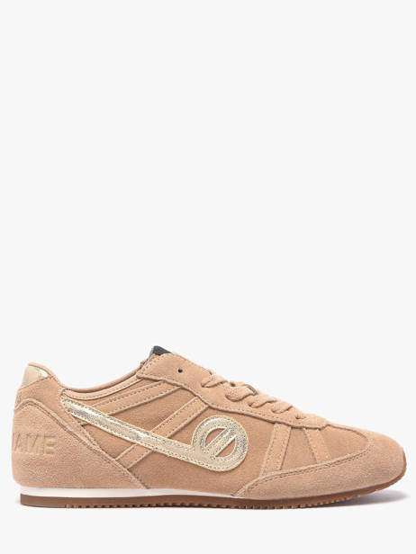 Sneakers In Leather No name Beige women EREZ04BA