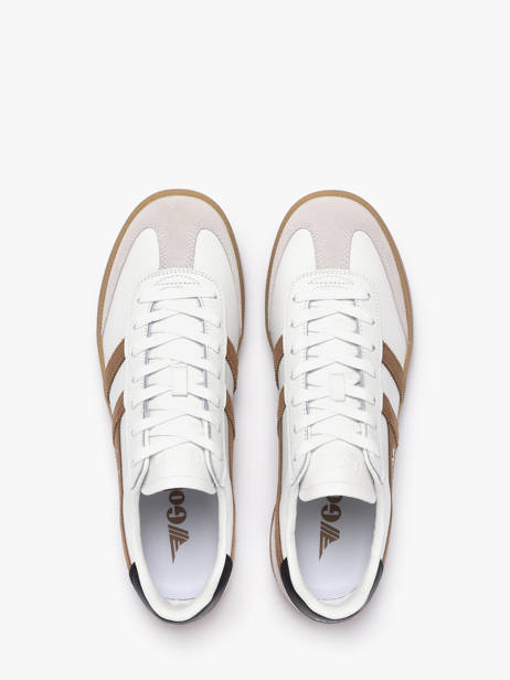 Sneakers In Leather Gola White men CMB744AW other view 3