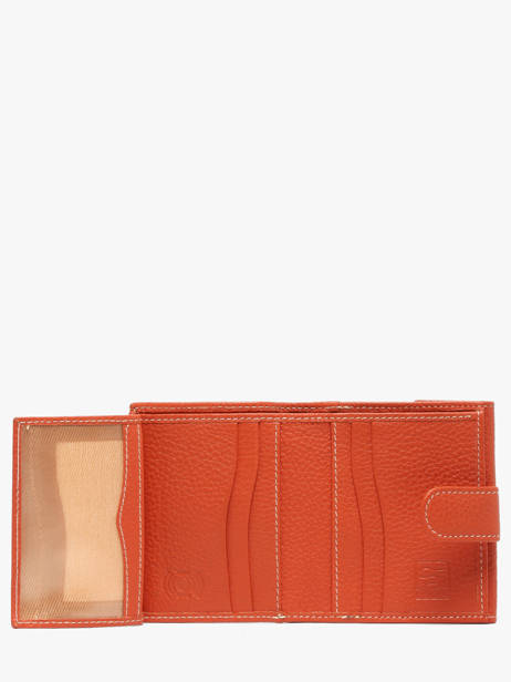 Wallet Leather Crinkles Orange caviar 14227 other view 2