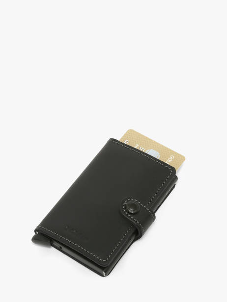 Card Holder Leather Secrid Black original MPC other view 2