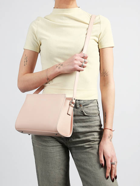 Shoulder Bag Smooth Leather Lancaster Pink smooth 437-02 other view 1