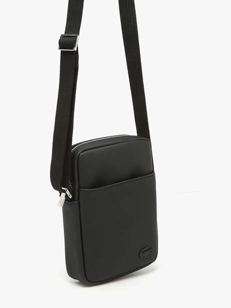 Sac Bandoulière Lacoste Noir men's classic NH4422HC vue secondaire 1