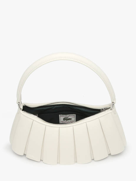 Sac Porté épaule Lenglen Cuir Lacoste Blanc lenglen NU5176DP vue secondaire 2
