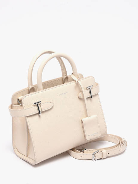 Small Leather Emilie Handbag Le tanneur White emily PB328670 other view 2
