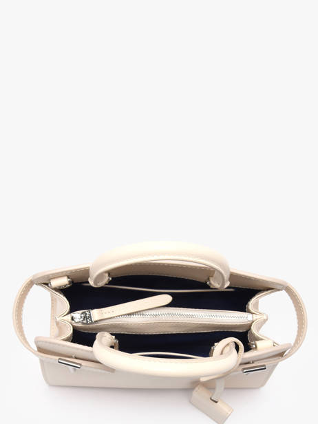 Small Leather Emilie Handbag Le tanneur White emily PB328670 other view 3