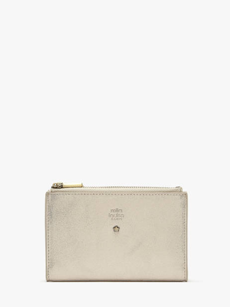 Wallet Leather Mila louise White vintage 3576XC